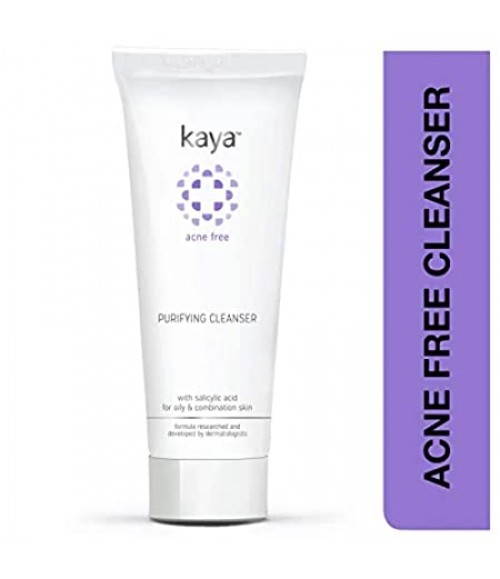 Kaya Acne Free Purifying Cleanser | Salicylic Acid Face Wash | Reduces Acne & Pimples | For Pimple Prone Skin | Face Wash For Oily Skin | 100ml